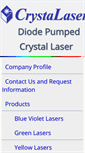 Mobile Screenshot of crystalaser.com